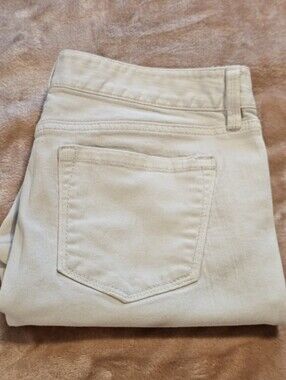 Ann Taylor LOFT "Modern Skinny" jeans in an off-white / cream shade 10p